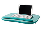 Global® Lap Desk With Tablet Holder And Wrist Rest, 18.75" x 15" x 2.5", Sea Foam Green