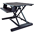 StarTech.com Sit Stand Desk Converter - With 35" Work Surface - Height Adjustable Standing Desk Converter - Stand Up Desk Converter - Work in comfort and enhance productivity by turning your desk into a spacious sit-stand workspace