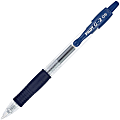 G2® Retractable Gel Pens, Pack Of 12, Fine Point, 0.5 mm, Clear Barrel, Blue Ink