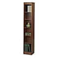 Safco® WorkSpace® Wood Veneer Baby Bookcase, Cherry, 6 Shelves, 72"H x 12"W x 12"D