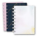 TUL® Discbound Notebook With 3 Customizable & Reversible Poly Covers, Junior Size, Narrow Ruled, 60 Sheets, Assorted Cover Designs 1 thumbnail image