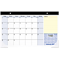 AT-A-GLANCE 2023 RY QuickNotes Compact Monthly Desk Pad Calendar, Small, 18" x 11"