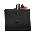 Sauder® Via 36"W Lateral 2-Drawer File Cabinet, Bourbon Oak/Soft Black