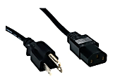 Comprehensive Standard - Power cable - NEMA 5-15 (P) to power IEC 60320 C13 - AC 125 V - 10 A - 10 ft - molded - black