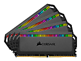 CORSAIR Dominator Platinum RGB - DDR4 - kit - 64 GB: 4 x 16 GB - DIMM 288-pin - 3466 MHz / PC4-27700 - CL16 - 1.35 V - unbuffered - non-ECC - black 1 thumbnail image