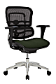 WorkPro® 12000 Series Ergonomic Mesh/Premium Fabric Mid-Back Chair, Black/Olive, BIFMA Compliant