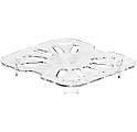 Cambro Camwear GN 1/6 Drain Shelves, 5/8"H x 4-13/16"W x 4-1/4"D, Clear, Pack Of 6 Shelves 1 thumbnail image