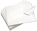 Domtar Continuous Form Paper, Clean Edge Tri-Perforation, 14 7/8" x 11", 20 Lb, White, Carton Of 2,700 Forms 1 thumbnail image