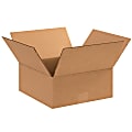 Partners Brand Flat Corrugated Boxes, 12" x 12" x 5", Kraft, Pack Of 25