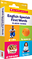 Scholastic English-Spanish First Words Flash Cards, 6-5/16”H x 3-7/16”W, Pre-K, Pack Of 56 Cards 1 thumbnail image