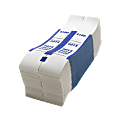 Sparco Kraft Paper ABA Bill Straps, $100, Blue/White, Box Of 1,000 1 thumbnail image