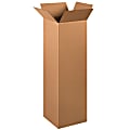 Partners Brand Tall Corrugated  Boxes, 12" x 12" x 40", Kraft, Pack Of 15