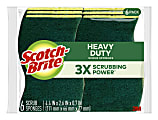 Scotch-Brite™ 426 Heavy-Duty Scrub Sponges, Green, Pack Of 6 Sponges