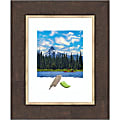 Amanti Art Rectangular Picture Frame, 16” x 19" With Mat, Lined Bronze 1 thumbnail image