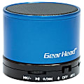 Gear Head BT3500BLU Speaker System - Wireless Speaker(s) - Portable - Battery Rechargeable - Blue, Black