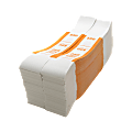 Sparco White Kraft ABA Bill Straps, $50, Orange/White, Box Of 1,000 1 thumbnail image
