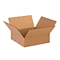 Partners Brand Flat Corrugated Boxes, 13" x 13" x 4", Kraft, Pack Of 25 1 thumbnail image