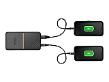 OtterBox - Power bank - 10000 mAh - 18 Watt - 3 A - PD 3.0, QC 3.0, Fast Charge, Apple Fast Charge, AFC, Huawei Fast Charge, PE 2.0+, SFCP, BC 1.2 - 2 output connectors (USB, 24 pin USB-C) - on cable: USB-C - twilight black 1 thumbnail image