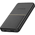OtterBox Fast Charge Power Bank Standard 10,000 mAH - For USB Type A Device, USB Type C Device - 10000 mAh - 3 A - 5 V DC, 9 V DC, 12 V DC Output - 5 V DC, 9 V DC, 12 V DC Input - 2 x USB - Black