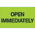 Tape Logic® Preprinted Special Handling Labels, DL1217, Open Immediately, Rectangle, 3" x 5", Fluorescent Green, Roll Of 500 1 thumbnail image