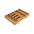 Joseph Joseph 2-Compartment Drawer Organizer, 2-1/2”H x 12-1/2”W x 15-1/2”D, Brown 1 thumbnail image