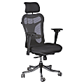 Balt® Ergo Executive Ergonomic Mesh-Back Adjustable Chair, Black