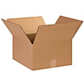 Partners Brand Corrugated Boxes, 14" x 14" x 8", Kraft, Pack Of 25
