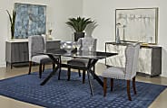 Coast to Coast Palermo Marble Rectangle Dining Table, 30"H x 69"W x 35"D, Black