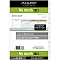 AT-A-GLANCE 2023 RY Monthly Planner Refill, Loose-Leaf, Desk Size, 5 1/2" x 8 1/2"