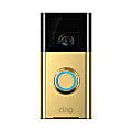 Ring Video Doorbell, Polished Brass