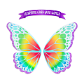 Office Depot® Brand Springtime Celebration Butterfly Backdrop, 45"H x 62"W, Multicolor 1 thumbnail image