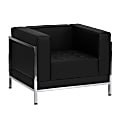 Flash Furniture HERCULES Imagination Series Contemporary LeatherSoft Modular Chair with Quilted Tufted Seat and Encasing Frame, Black 1 thumbnail image
