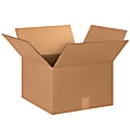 Partners Brand Corrugated Boxes, 15" x 15" x 10", Kraft, Pack Of 20