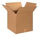 Partners Brand Corrugated Cube Boxes, 15" x 15" x 15", Pack Of 25