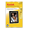 Kodak® Ultra-Premium Photo Paper, High Gloss, Ledger Size (11" x 17)", 10 Mil, Pack Of 20 Sheets 1 thumbnail image