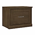 Bush Furniture Woodland 24"W Small Shoe Bench With Drawer, Ash Brown, Standard Delivery 1 thumbnail image