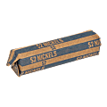 Sparco Flat Coin Wrappers - 1000 Wraps Total $2.00 in 40 Coins of 5¢ Denomination - 60 lb Paper Weight - Kraft - Blue 1 thumbnail image