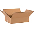 Partners Brand Flat Corrugated Boxes, 16" x 12" x 4", Kraft, Pack Of 25