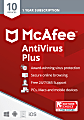 McAfee® AntiVirus Plus, For 10 Devices, Antivirus Security Software, 1-Year Subscription, Product Key 1 thumbnail image