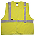 Ergodyne GloWear Flame-Resistant Hi-Vis Safety Vest, Class 2, Large/Extra-Large, Lime, 8261FRHL