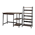 Homestar North America 2-Piece Desk And Bookcase Set, FSC® Certified, Mocha/Brown 1 thumbnail image