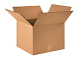Partners Brand Corrugated Boxes, 16" x 16" x 12", Kraft, Pack Of 25