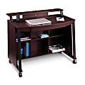 Realspace® Sutton Computer Cart, 34 1/4"H x 42"W x 24"D, Mahogany 1 thumbnail image