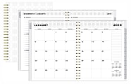 Office Depot® Brand Weekly/Monthly Planner, 8 1/2" x 11", Monogram, Gray/White, January to December 2019 1 thumbnail image