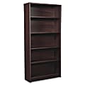 Lorell® Prominence 2.0 60"H 5-Shelf Bookcase, Espresso