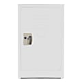 Alpine AdirOffice 1-Tier Steel Locker, 24"H x 15"W x 15"D, White 1 thumbnail image