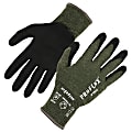 Ergodyne Proflex 7042-12PR Nitrile-Coated Cut-Resistant Gloves, Green, X-Large, Set Of 12 Pairs