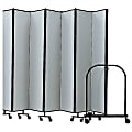 Screenflex Portable Room Partition Divider, 96"H x 245"W, Gray 1 thumbnail image