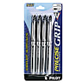 Pilot® Precise Grip™ Liquid Ink Rollerball Pens, Needle Point, 0.5 mm, Assorted Barrels, Black Ink, Pack Of 4 Pens