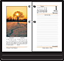 AT-A-GLANCE® Photographic Desk Calendar Refill, 3 1/2" x 6", 30% Recycled, White, January-December 2016